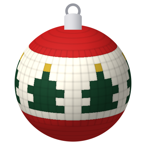Christmas Tree Bauble: the band wrapped round a bauble
