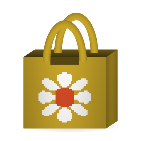 Daisy Tote: the chart drawn as a tote bag