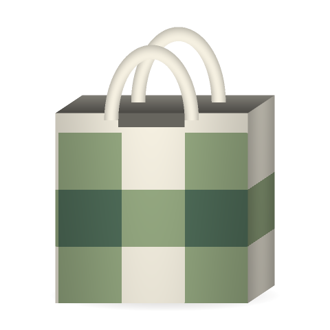 Sage Gingham Tote chart